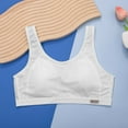 thumbnail image 2 of Kids Teens Girls' Sports Bra Training Bras with Pads Teens Mesh Cami Stretch Breathable Vest Bras Cotton Wide Shoulder Straps Bras, 1/4 Pack, 2 of 9
