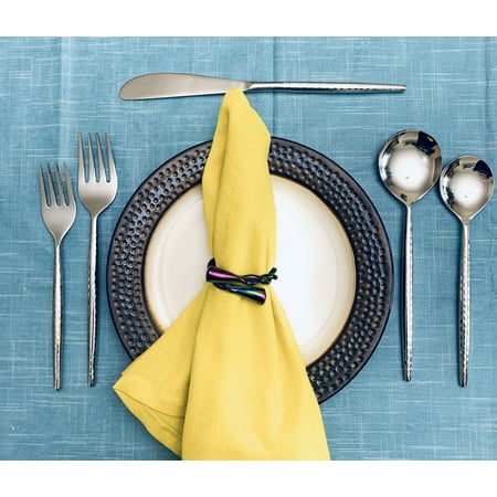 

Vibhsa Silverware 5 Piece Stainless Steel Flatware Set (Service For 1)
