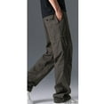 thumbnail image 5 of Sookity Men'S Big and Tall Baggy Cargo Pants Outdoor Quick-Dry Hiking Mountain Cargo Pants Waterproof Hiking Cargo Pants Warm Fleece Climbing Pants Work Pants Army Green,XXL, 5 of 7