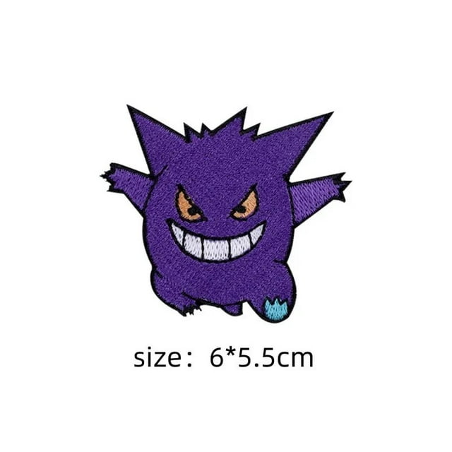 Parche de tela de Pokémon, pegatinas para ropa de Pikachu, parches bordados para coser, apliques para planchar en ropa, decoración de ropa DIY de dibujos animados