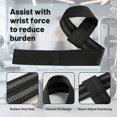 thumbnail image 4 of Lockways Lifting Straps Sets for Weightlifting 25 In Lifting Straps and 23 In Wrist Straps for Gym Bodybuilding Strength Training 4 Pcs, 4 of 7