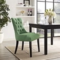 thumbnail image 2 of Hawthorne Collections 20.5" Modern Fabric Upholstered Dining Side Chair in Green, 2 of 4