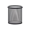 thumbnail image 1 of Yingyy Mesh Metal Pen Holder Pot Smooth Edge Fashion Table Container Eraser Ruler Caddy Desk Stationery Holders Organizer Office Round/Black, 1 of 8