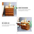thumbnail image 2 of LEEYNEER Mini Bedside Cabinet Tiny Dollhouse Small Night Stand Table, 2 of 8