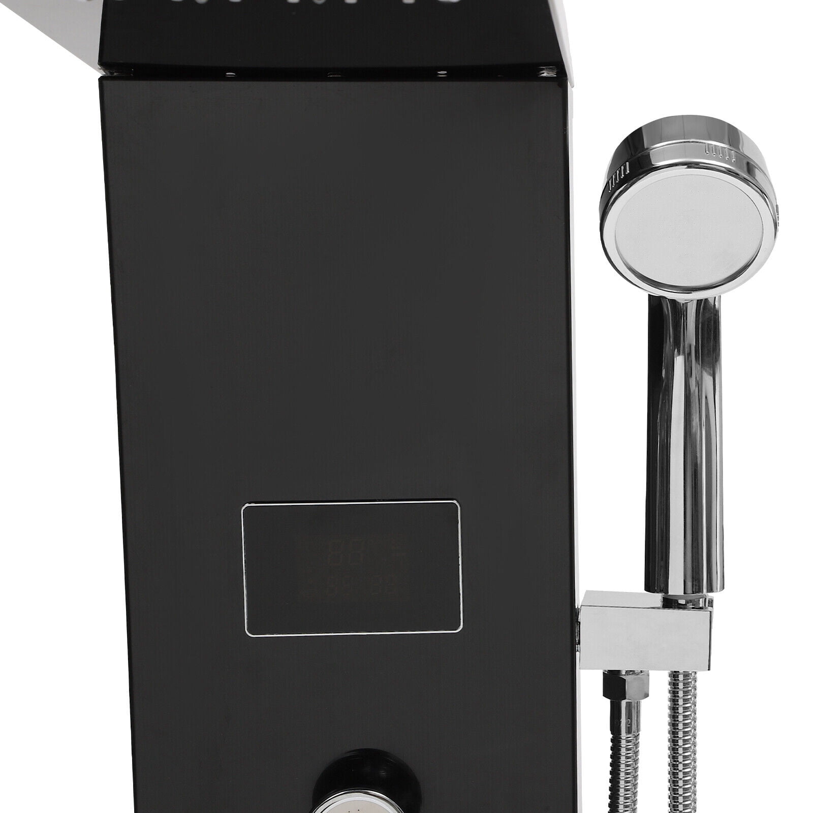 Shower Panel Tower System Stainless Steel Rain Massage Full Body Shower System Hydroelectricity Display w/Jets