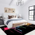 thumbnail image 2 of Colorful Paint Splash Area Rugs, Abstract Multicolor Graffiti Carpet, Non Slip Low Pile Washable Indoor Rug for Living Room Bedroom Gameroom Study Office Entrance Foyer 5x8ft, 2 of 8
