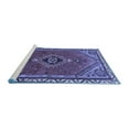 thumbnail image 2 of Ahgly Company Machine Washable Indoor Rectangle Persian Blue Traditional Area Rugs, 8' x 12', 2 of 4