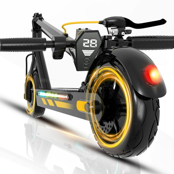 STOKRA Electric Scooter Adults, 600W Motor, 28 MPH Top Speed,10" Vacuum Big Tires, Foldable E-Scooter with App Control & Disc Braking System for Smart APP Contro