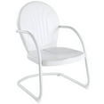 thumbnail image 2 of Home Square 2 Piece UV-resistant Metal Patio Chair Set in White, 2 of 6