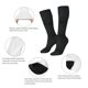 thumbnail image 3 of Fotbe Black Glitter Calcetas Divertidas Estampadas para Hombre y Mujer, Calcetas de Algodón hasta la Rodilla para Caminar, Correr, Enfermería y Embarazo, 3 of 6