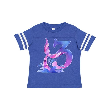 

Inktastic 3rd Birthday Mermaid Tail Gift Toddler Boy or Toddler Girl T-Shirt