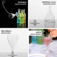 thumbnail image 4 of Efavormart Set of 12 - 6oz Clear Plastic Disposable Wine Glasses With Hollow Stem for Weddings, Birthdays, Parties, Receptions, Banquets, Baby Showers, Drinkware, Indoor, Outdoor Events, 4 of 11