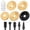 #A01-14 pcs, variant on Angle Grinder Polishing Pad Wood Carving Disc Tools Set for Grinding Attachment Shaping Wood Cutting Tungsten Carbide Sanding Discs Working Wheel Round Stump Teeth Woodworking Kit