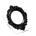 thumbnail image 3 of Werulen Halloween Photography Black Mini Photo Frame, Vintage Baroque Relief Empty Frame Prop, Spooky Display Background for Parties, Decorative Ornate Photo Frame, Gothic Style Picture Frame, 3 of 6