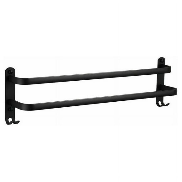 Multi-Tier Towel Rails Wall Mounted, Waterproof And Corrosion Resistant, Matte Black And Stainless Steel Complement Any Decor (For Bathroom, Kitchen Or Bedroom)