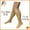 Beige, variant on Presadee Closed Toe 15-20 mmHg Moderate Compression Leg Calf Circulation YKK Zipper Socks