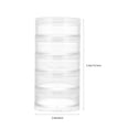 thumbnail image 4 of 2 Ensembles Boîte de Rangement Transparente une Pièce Conteneur de Perles de Table avec Boutons, 4 of 8