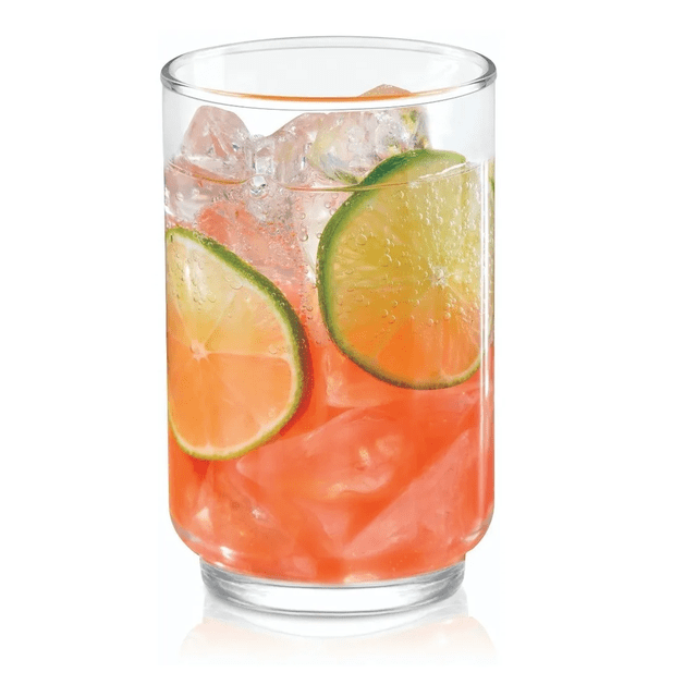Juego De 6 Vasos De Vidrio 353 Ml. Lata Xtellar Transparente