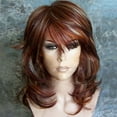 thumbnail image 2 of SUCS Brown Ombre Short Curly Wigs with Bangs Synthetic Natural Hair for Women Girl, 2 of 5