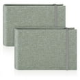 thumbnail image 1 of 2 Pack Small Photo Albums, 6x4 Slip in Photo Albums 200 Photos Mini Flip Photo Book Album Portable Cover Memory Gray, 1 of 7