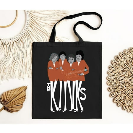 vintage The Kinks Vintage All S- Tote Bag-TH8248