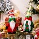 thumbnail image 4 of Muñeca de estatuilla de elfo Rudolph hecha a mano sin rostro joyería navideña muñeca de 10 pulgadas, 4 of 5