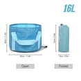 thumbnail image 3 of Cubo de camping plegable de 16 l, portátil, para viajes, contenedor de agua, lavabo, para acampar al aire libre, picnic, herramientas de pesca., 3 of 5