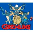 thumbnail image 5 of Gremlins Monsters & Logo Men's Blue Crew Neck Short Sleeve Tee-XS, 5 of 6