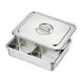thumbnail image 4 of Luzkey Buffet Chafer Set, Chafing Dish, Wedding Banquet, Buffet Server, Kitchen, Rectangular, Catering with Lid, Chafing Buffet, Chafer Set 4 Compartments, 4 of 8