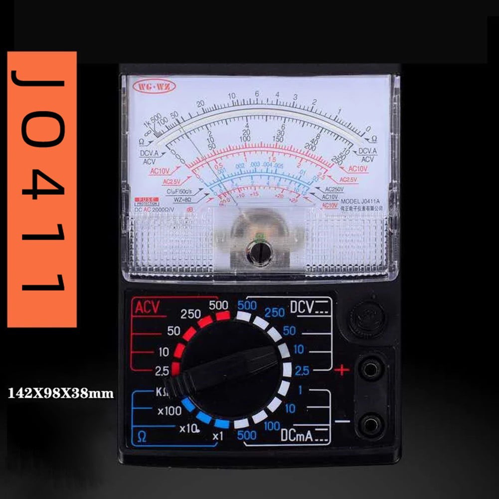 Dc/ac 1000v Voltmeter 250ma Ammeter Meter Analog Multimeter Tester Mf-110a Hot! 