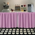 thumbnail image 3 of ZhangC Kitchen Cabinet Curtain, 27.5inx39.3In Length Kitchen Cabinet Cover Curtain, Farmhouse 3D Wave Line Short Curtain Tiers for Bathroom Laundry RV Camper, Home Decor, 3 of 6