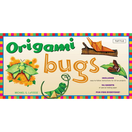 Origami Bugs Kit : Kit with 2 Origami Books, 20 Fun Projects and 98 Origami Papers: This Origami for Beginners Kit is Great for Both Kids and