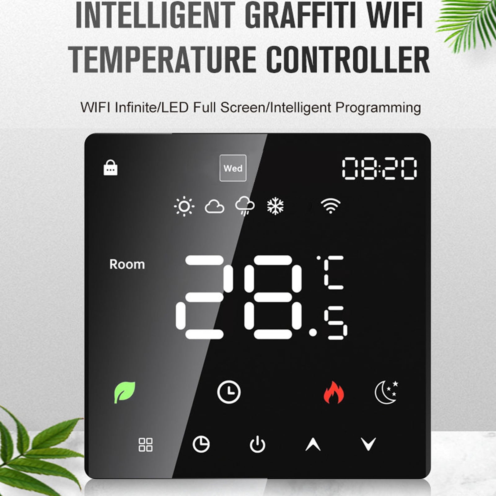 Temperature LCD Display Intelligent Temperature Controller Thermostat Weekly Programmable For Home