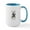 White/Blue Inside, variant on CafePress - Black Tricolor Corgi Mugs - 15 oz Ceramic Large White Novelty Mug