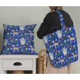 thumbnail image 5 of Soimoi Blue polyester Crepe Fabric Bear & Reindeer Cartoon Decor Fabric Printed Yard 42 Inch Wide, 5 of 5