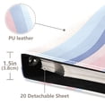thumbnail image 3 of FORMRS 3 Ring Photo Album 4"x6" Self Adhesive Large Capacity PU Leather Cover, Abstract Pink, 3 of 8