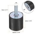 thumbnail image 2 of 6 Pack M6x18mm Thread Studs Rubber Shock 20x20mm Male Female 6 Pack M6 Lock Nuts, 2 of 6