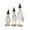 A, variant on QLUEWX 3PCS Halloween Ghost Table Decorations, Wooden Ghosts Table Decor with Bows, Rustic Base Halloween Table Centerpieces Home Decor, Halloween Decorations Indoor for Home Office Table Party