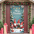 thumbnail image 5 of Festive Christmas Train Banner Holiday Decoration Snowy Scene with Santa for Winter Celebration Outdoor Decoration Holiday Party, 5 of 9