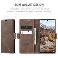 thumbnail image 4 of Dteck Case for Samsung Galaxy S24 Ultra,Vintage Leather Magnetic Wallet Case Card Slot TPU Shockproof Kickstand Full Body Protective Cover for Galaxy S24 Ultra,Coffee, 4 of 8