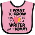 thumbnail image 3 of Inktastic I Want to Grow Up to Be a Writer Like My Mommy Boys or Girls Baby Bib, 3 of 4