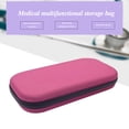 thumbnail image 3 of fastboy Stethoscope Storage Bag Shockproof Mesh Organizer Zipper Solid Color EVA Safe Multi-functional Outdoors Home Supplies pink, 3 of 6