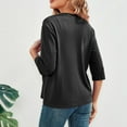 thumbnail image 5 of Lixiuxyad Womens Open Front Cardigan Women's Lightweight Cardigan Elegant Sun Knit Sweater Soft Loose Fit Casual Cover Up Outerwear Comfortable Stretchy Sleeve,Black, 5 of 5