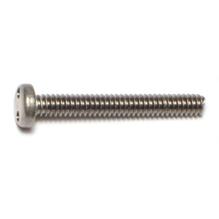 

#10-24 x 1-1/2 18-8 Stainless Spanner Security Pan Machine Screws MSPSS-194 (8 pcs.)