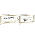 thumbnail image 4 of DecMode Sunshine, Home Glass Decorative Sign, 2-Pieces, 4 of 9