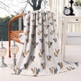 thumbnail image 2 of Beige Chicken Group Pattern Blanket,Comfortable Soft Flannel Throw Blanket,All Season,Warm Lightweight Blankets for Sofa Bed Couch Living Room Chair,50"x60", 2 of 4