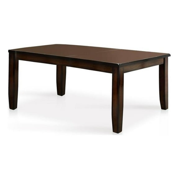 Furniture of America Arlen Wood Extendable Dining Table in Dark Cherry