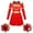 Red, variant on TiaoBug Child High School Girls Cheerleading Costume Cheer Leader Performance Dress with Pom Poms Royal Blue 16