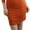 Rust, variant on ToBeInStyle Women's 3/4 Sleeve V-Neck Ruched Mini-Dress