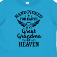 thumbnail image 4 of Inktastic Handpicked for Earth by My Great Grandma in Heaven Boys or Girls Toddler T-Shirt, 4 of 5